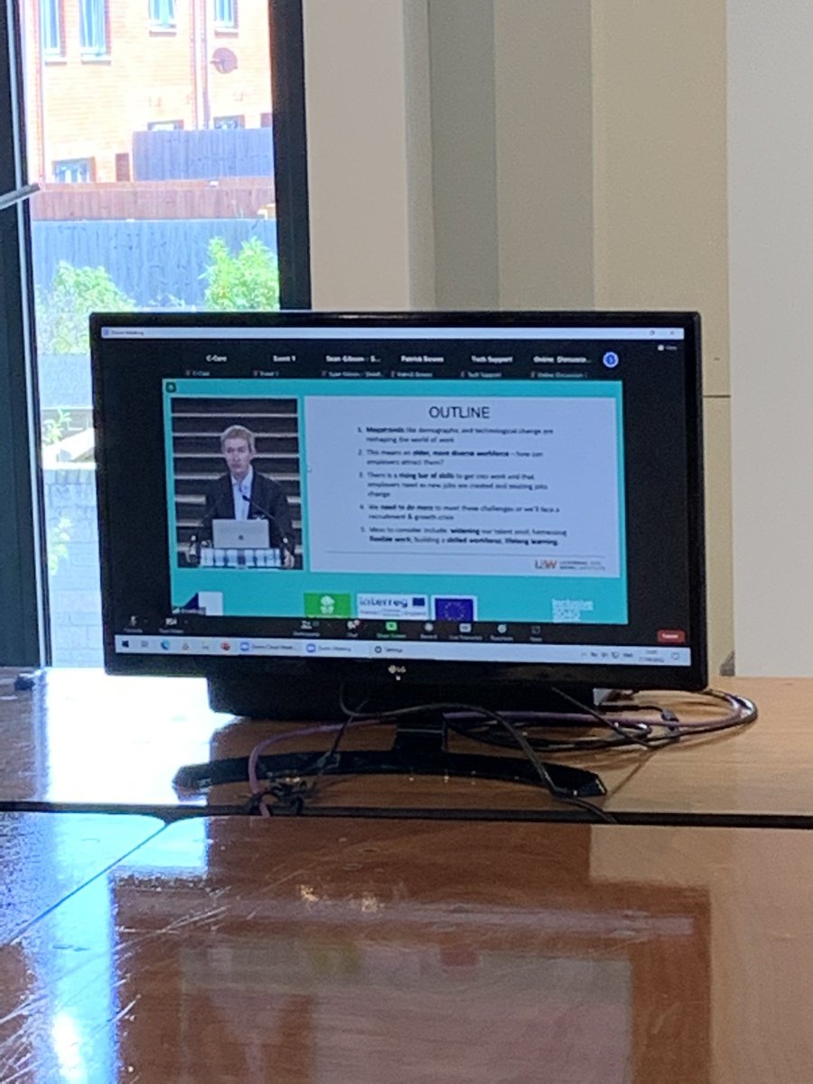 We now welcome key-note speaker, Stephen Evans  CEO of the Learning and Work Institute, helping us set the scene for Plymouth as part of the UK economy.

The set up of the event allows for this to be viewed virtually in real time.

#Inc2040Plym