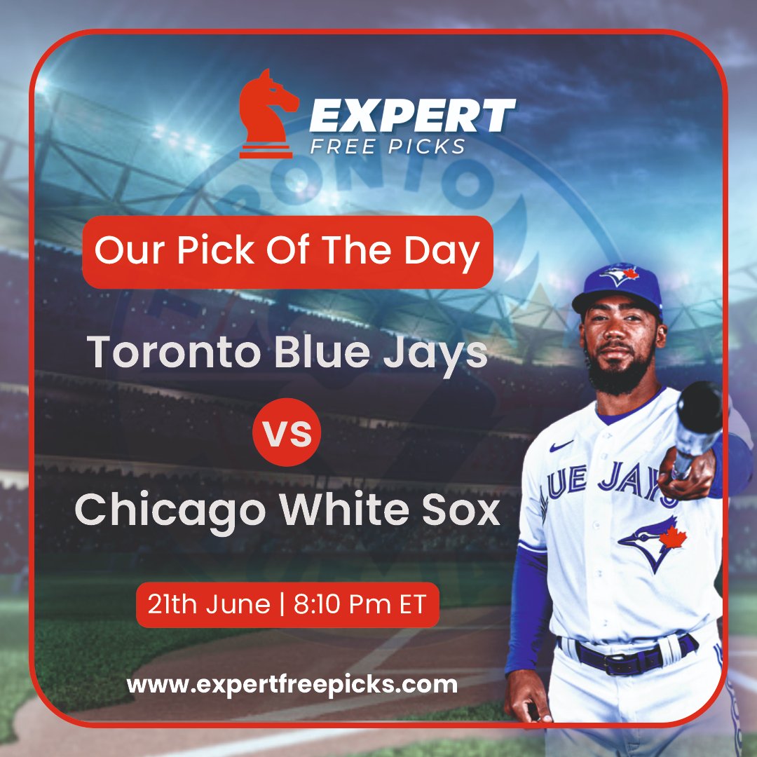 expertfreepicks's tweet photo. Today's Pick
TORONTO BLUE JAYS V/S CHICAGO WHITE SOX
100% Free Picks!!
Get Free Pick and Visit: https://t.co/9ICmraJ3Zp
#bettingtips #usa #bettingonline #bettingsports #baseball #bettingtipster #bettingpicks #freepicks #freepickstoday #baseballfreepick #sportsbettingpicks https://t.co/7e2LRPwLEQ