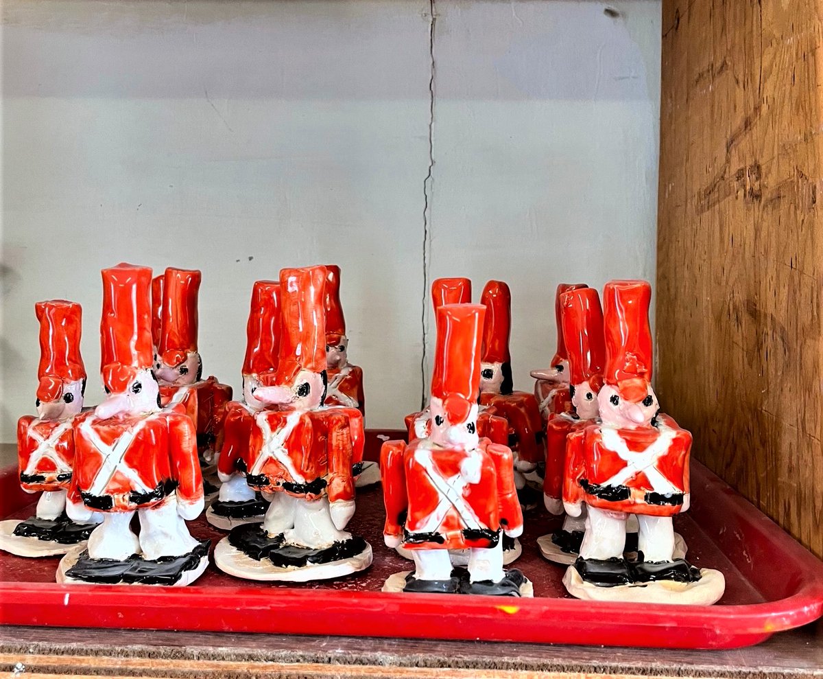 Here are one of our participant's, Tom's soldiers, he has been working hard in the clay room producing them and they look amazing when they are painted.