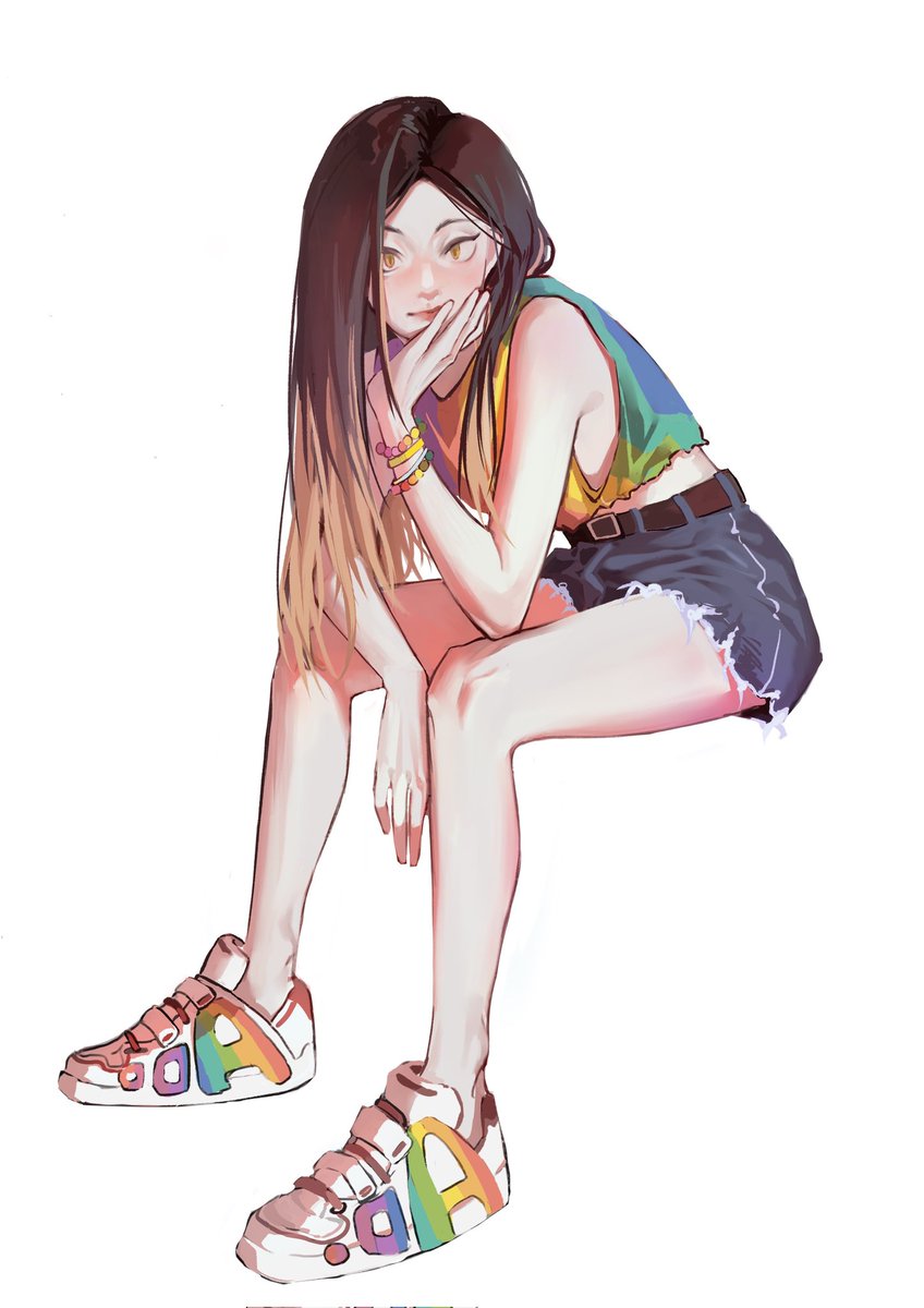 gongkouwuwu's tweet photo. 研磨🐱🌈

（姿势有参考）
#kenmakozume #ハイキュー #Haikyuu  #孤爪研磨 https://t.co/YvpEBqkbM6