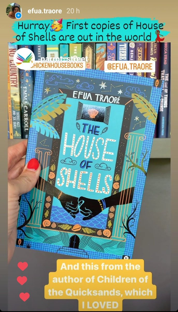 EfuaTraore's tweet photo. Early copies of #TheHouseofShells 🏡🐚🦪🌴 are out in the world!
Hurray🥳💃🏾 

Thanks for sharing @parrot_street💕 I hope you enjoy it.

Can't wait to share my new story with everyone on 7th July🥳💃🏾
Have you pre-ordered yours?
👉🏾https://t.co/kUBGe9YgR2
@chickenhsebooks https://t.co/4dt93odfAj
