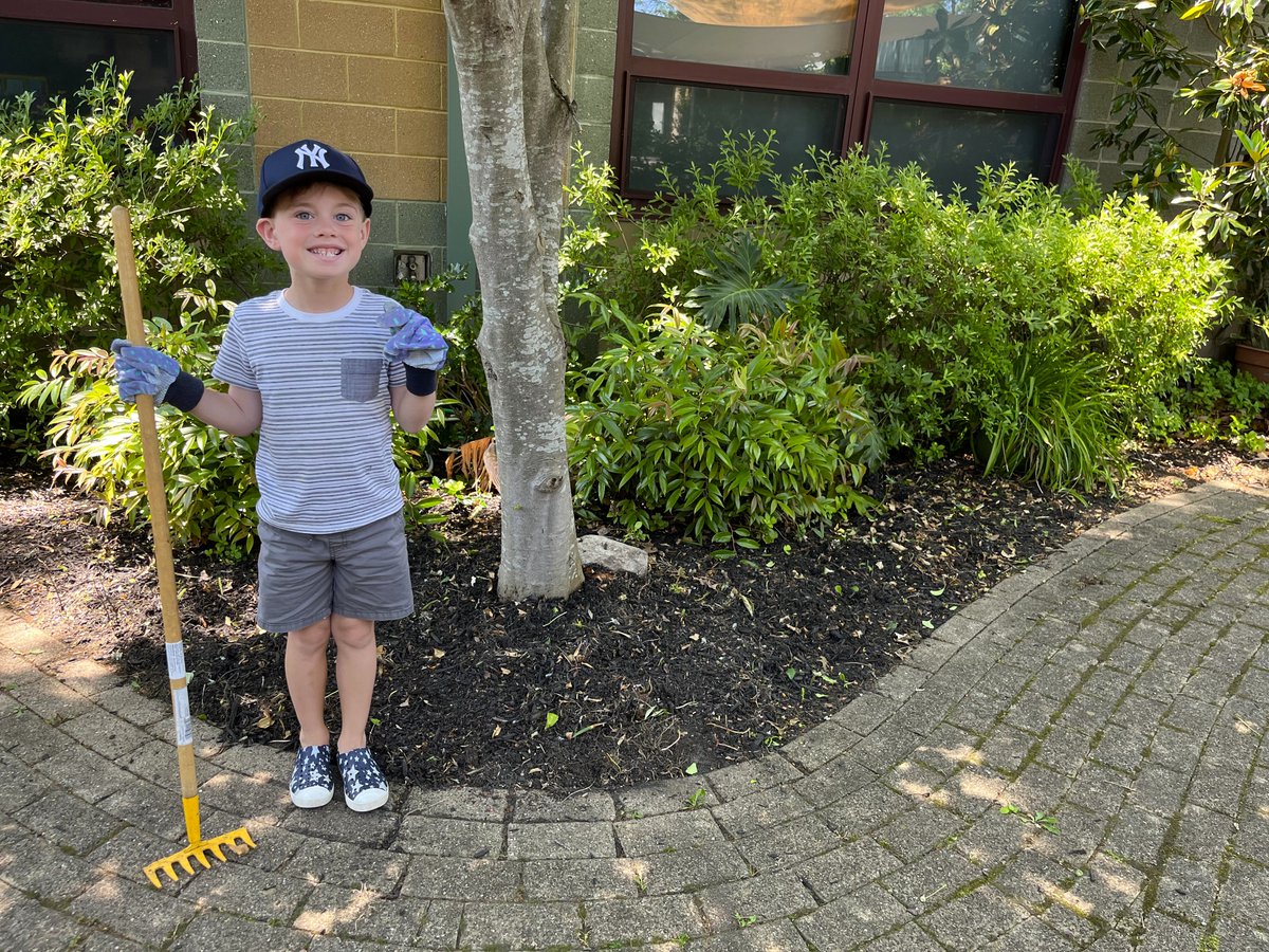 PointRoad2's tweet photo. Thank you to the Redmond Family for being the first summer courtyard helpers yesterday!!  Thomas weeded this whole area and was so proud!  If you would like to join our summer volunteers just call the school to schedule a time! https://t.co/ulQLn3ofHL