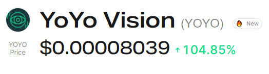 Our one month performance:

+104%

More information about our projects, roadmap and how to buy:

yoyovision.io

#YOYOVISION #BSCGem #BabyDogeCoin #Crypto #cryptotrading #100xgem #100xGems #EverGrowCoin #bitgertbrise #safemooncommunity #buy #moon #Retweet #rte #rt