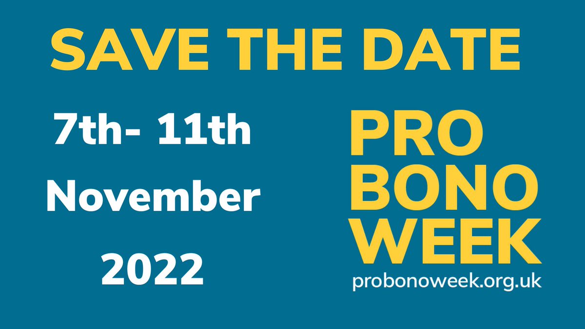 Pro Bono Week UK tweet media