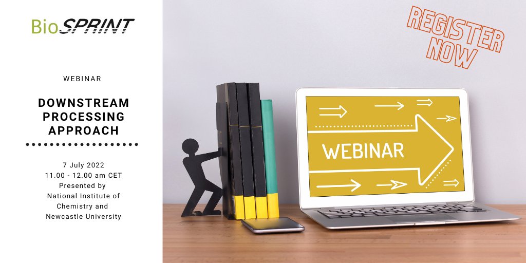 DECHEMA's tweet image. The #BioSPRINT project invites stakeholders interested in the area of biomass-derived raw materials and biobased production to join their fourth webinar Downstream processing approach on Tuesday, July 7th 11:00 am CET.

Free registration now at: biosprint-project.eu/webinar-4-down…