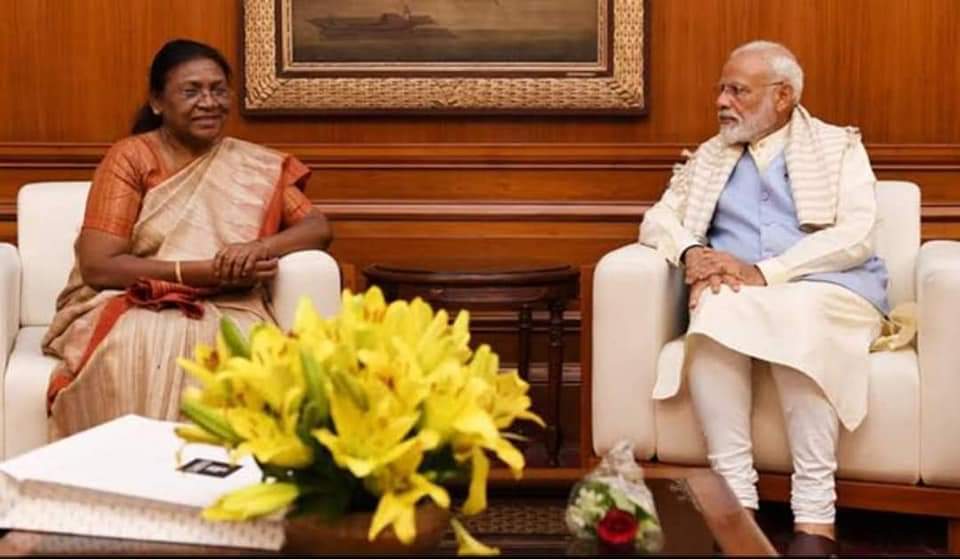 BJP President #JPNadda announced #DraupadiMurmu to be #Presidential Candidate from NDA.

Once elected, #Draupadi Murmu to be first #Tribal #PresidentOfIndia, second female #President. | #PresidentialElections #PresidentElection <a href="/BengalNewz/">Bengal Newz</a>