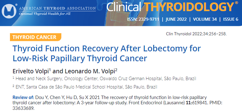 clinicalthyroid's tweet photo. This @FrontEndocrinol study identifies risk factors for post-op #thyroid hormone replacement need after lobectomy for low-risk #thyroidcancers. @Eriveltovolpi @TheAAES @AHNSinfo
https://t.co/WDEerUXhpt
#AmericanThyroidAssociation #ClinicalThyroidology #endotwitter #medtwitter https://t.co/565mTRbrnF