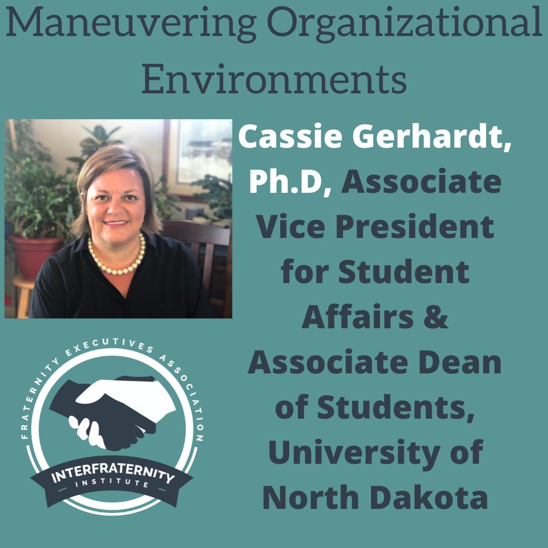 Happy to have Dr. Cassie Gerhardt here from UND to talk to us about maneuvering organizational environments here at #IFI22 to kick start our afternoon!