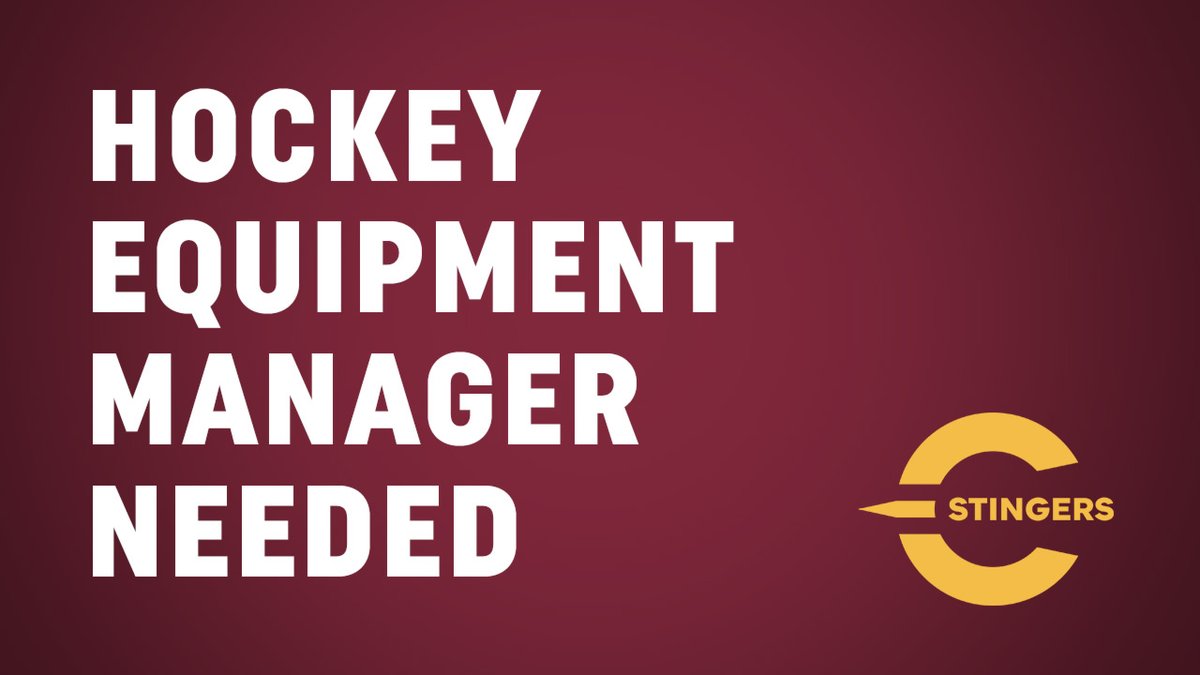 Concordia_MH's tweet image. The Concordia Stingers men's hockey team is accepting applications for a new equipment manager. Great career opportunity at a competitive salary.

Contact - marcandre.element@concordia.ca

#CUhockey #CUstingers #USPORTShockey