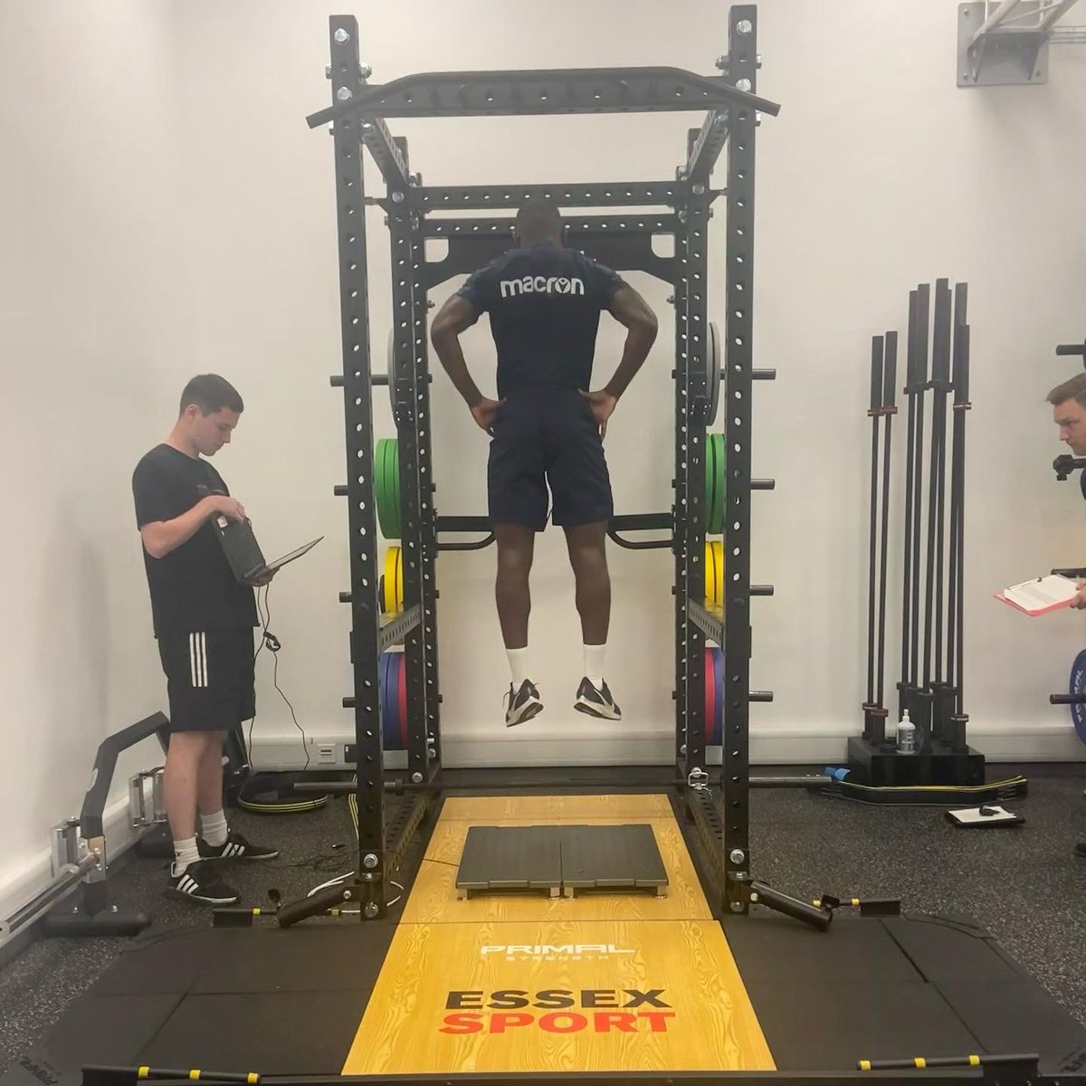 HPU_Essex's tweet photo. Day 2️⃣ of pre-season with @ColU_Official and we’re on campus @Uni_of_Essex in the @SRES_UoE laboratories!
#forceplates #DEXAscan #biodex #placements https://t.co/sN69cwjnR6