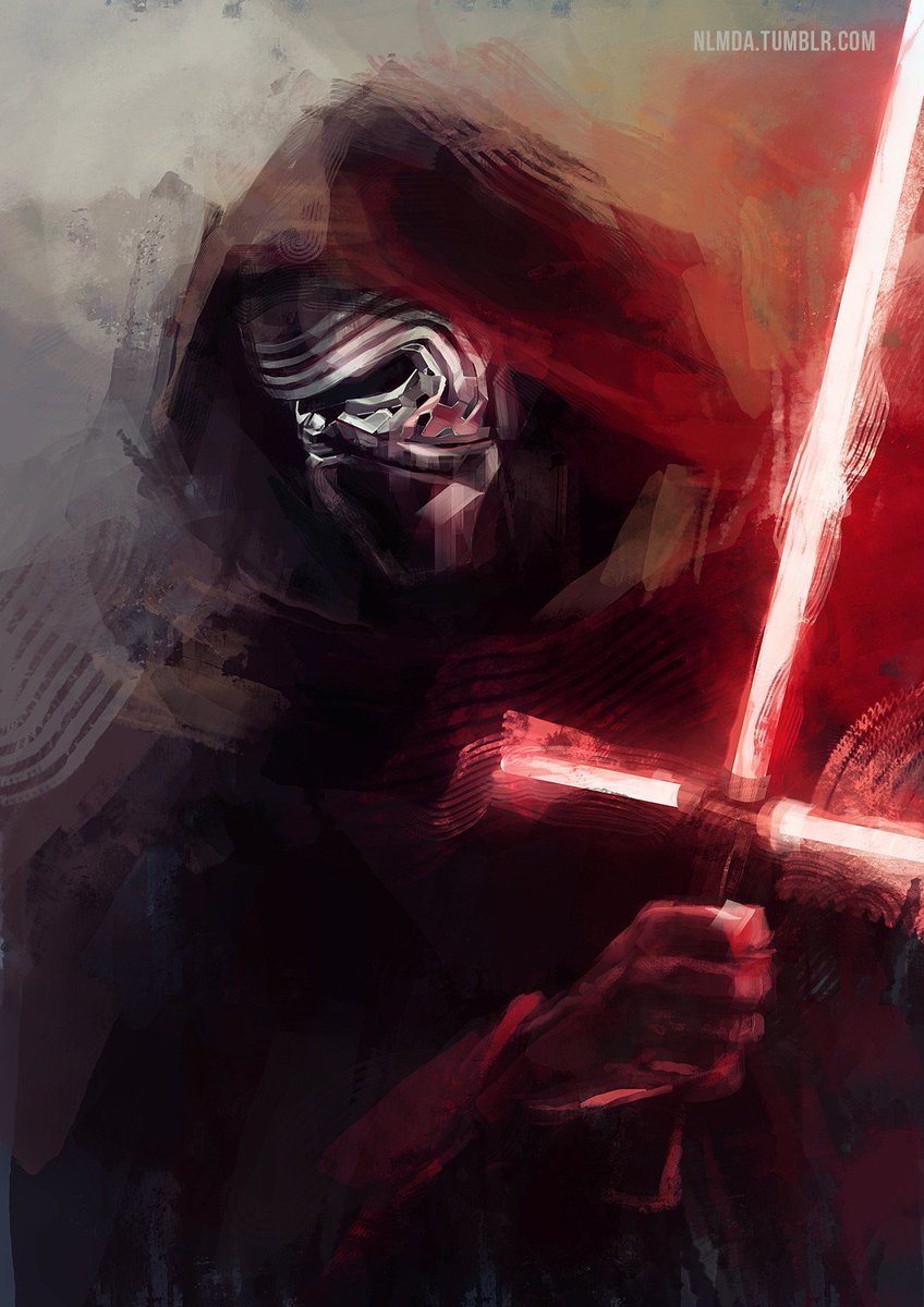 nlmda101's tweet photo. #tbt my first Kylo Ren fan art from 2015 #StarWars https://t.co/gzSg3VeRoa