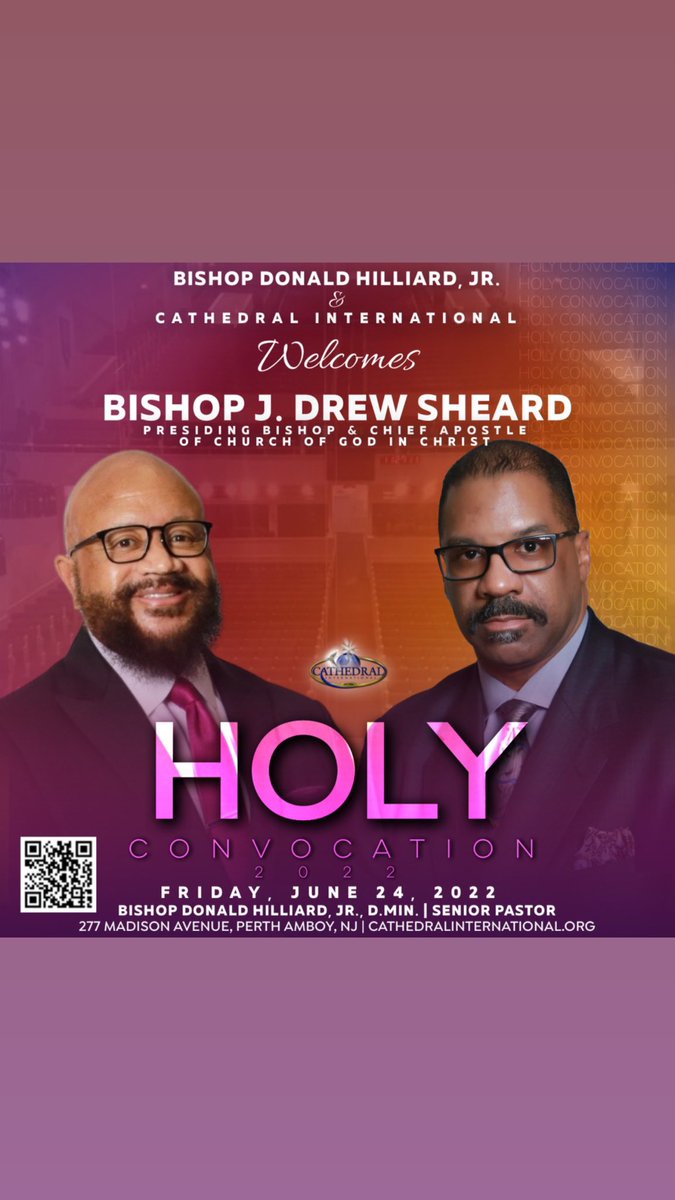 Bishop_Hilliard's tweet photo. THIS IS THE WEEK! It’s HOLY CONVOCATION and my 65th Birthday Celebration! Please press your way!
#cathedralinternational #HolyConvocation2022 https://t.co/7aPzqMfjrZ