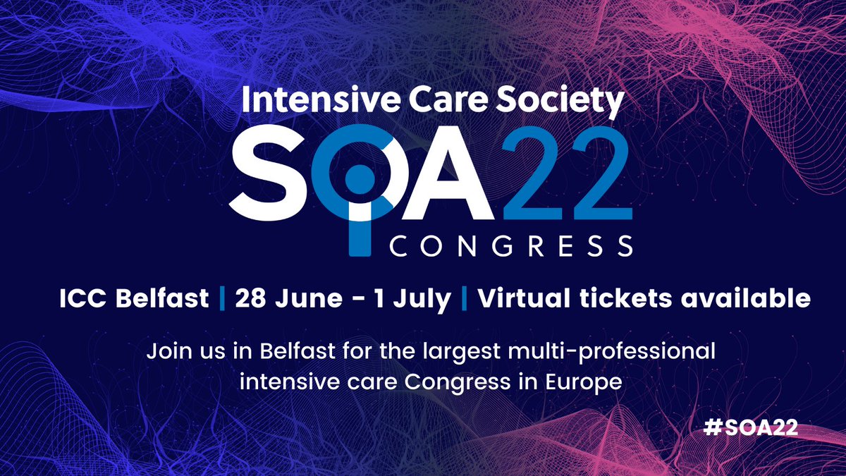 This time next week we’ll be in Belfast for our #SOA22 pre-Congress workshops!

It’s not too late to book your ticket and add a Workshop to your schedule, just head to soa.ics.ac.uk for more.