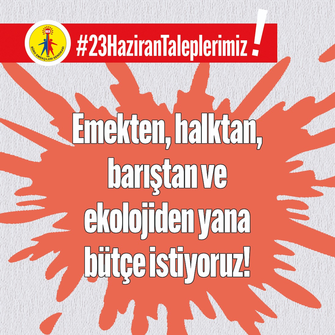 #23HaziranTaleplerimiz : Halkçı bütçe..
<a href="/BirGun_Gazetesi/">BirGün Gazetesi</a> <a href="/abcgazete/">ABC Gazetesi</a> <a href="/evrenselgzt/">Evrensel Gazetesi</a>
<a href="/tele1comtr/">Tele1 TV</a> <a href="/halktvcomtr/">Halk TV</a> @krtkulturtv
 <a href="/HMBakanligi/">T.C. Hazine ve Maliye Bakanlığı</a> <a href="/TurkiyeIsKurumu/">İŞKUR</a>  <a href="/sgksosyalmedya/">SGK</a>
<a href="/iyiparti/">İYİ Parti</a> <a href="/herkesicinCHP/">CHP 🇹🇷</a> <a href="/devapartisi/">DEVA Partisi</a>
   <a href="/GelecekPartiTR/">Gelecek Partisi</a> <a href="/SaadetPartisi/">Saadet Partisi</a>