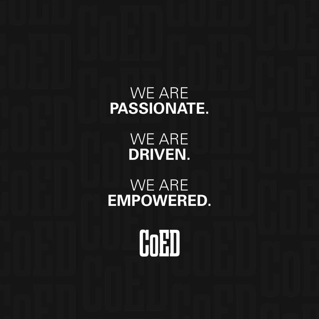 We are an empowered group of young women in college who are anything but quiet. 

We are intelligent and enthusiastic and we know that the world can’t give us what we need unless we ask!

Let’s make the future of being a woman fun and FAIR: coedprojects.com/join-coed