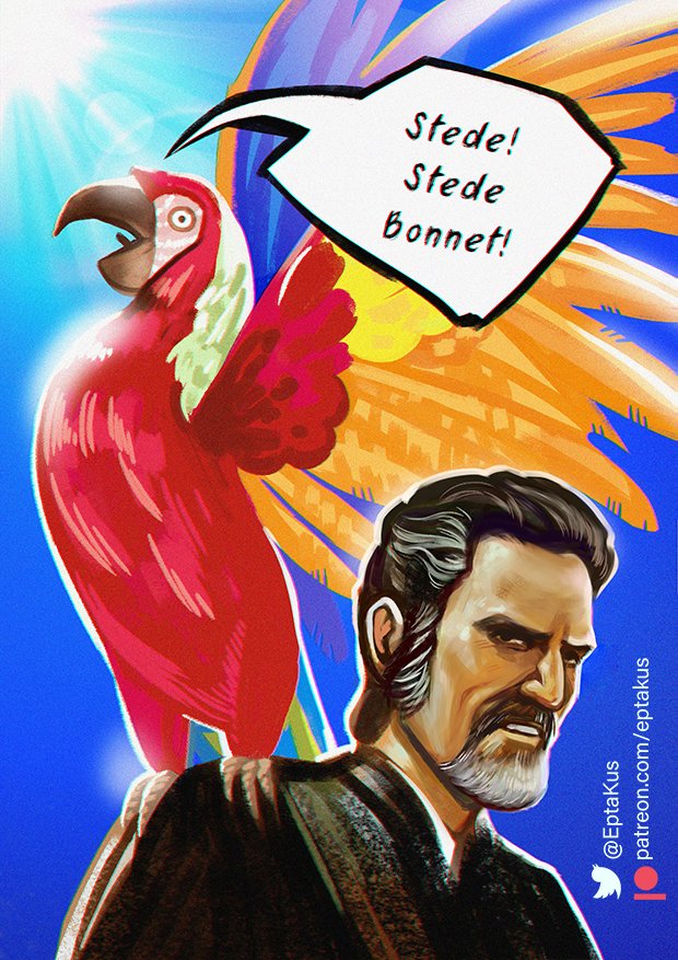 EptaKus's tweet photo. #OurFlagMeansDeath #IzzyHands @cononeilluk Shut up! Stupid bird! https://t.co/IKBR1yNpFC