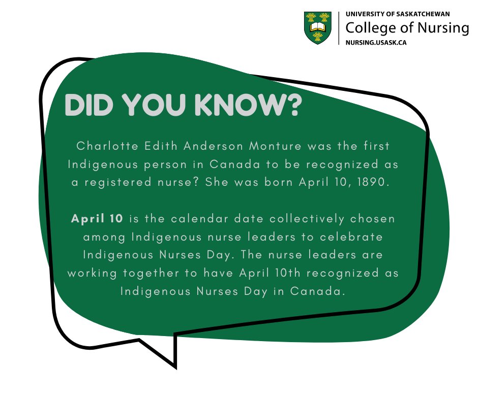uSaskNursing's tweet photo. As we celebrate #NationalIndigenousPeoplesDay, we encourage everyone to watch this short video celebrating the vibrant history of Indigenous health nursing. https://t.co/EwLFebuaES  #USaskIndigenous #Nursing #NursingHistory https://t.co/XuxXmXFab9