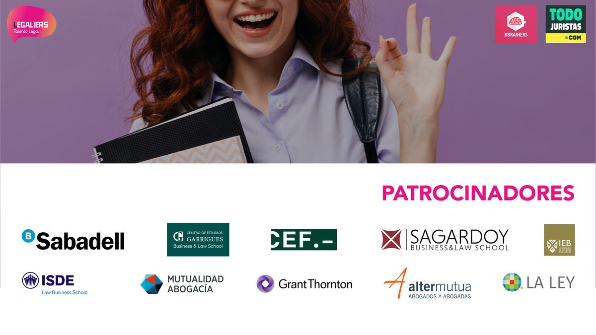 @LaLeyNext presente en Legaliers. El mayor evento de #talento legal de España. Aprende y “conecta tu cerebro” a través del testimonio. 23 de junio. Calle Serrano 71 (Auditorio Banco Sabadell).  Organizado por <a href="/todojuristas/">Todojuristas.com</a> y <a href="/bbrainers/">BBrainers</a>  + INFO👉 legaliers.com #legaliers
