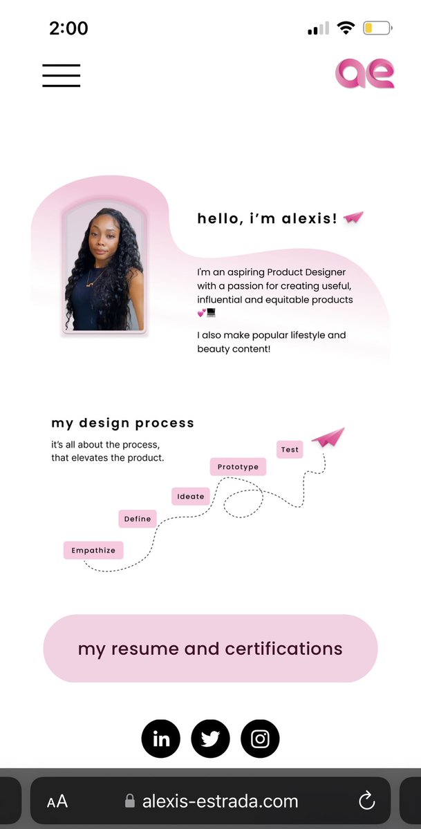 TechEstrada's tweet image. Added a new section to my ‘About Me’ page, cleaned up both my project pages, and I added my case study slide decks 👩🏾‍💻 #uxdesign #blackintech #productdesign