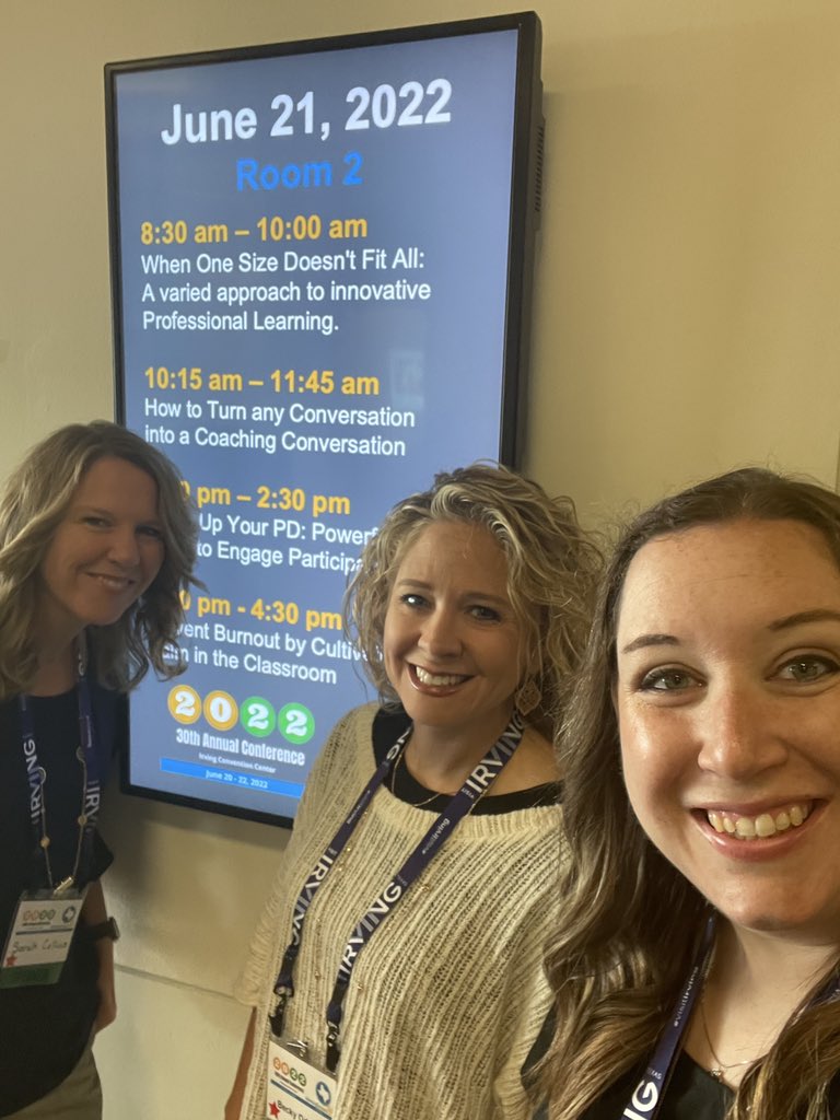 Thankful for a full house of passionate educators collaborating about types of professional learning! The <a href="/LearnTexas/">LearningForwardTexas</a> conference has been amazing! <a href="/MidwayInnovate/">MidwayInnovate</a> <a href="/EdTechTribe/">Sarah Collins</a> @DrBeckyOTech #LFTXlearns #LFTX22