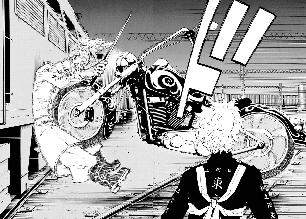GOJOSDICC's tweet photo. // tokyo revengers chapter 258

taiju shiba is so extra that he had to make his entrance grand by using a motorcycle to knock sanzu out bUT YES DADDY TAIJU TAKE US TO CHURCH OH PUURRRRR https://t.co/OvXyObVM3i