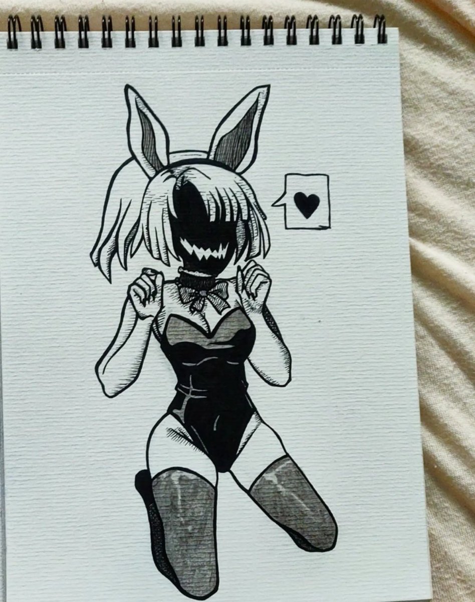 wothermelon's tweet photo. Bunny girl power 🖤

#bunnybunny #bunnygirl #anime #animeart #funart #drawing #manga #animelover #devilbunny #sketch https://t.co/7TmpHIHvMg