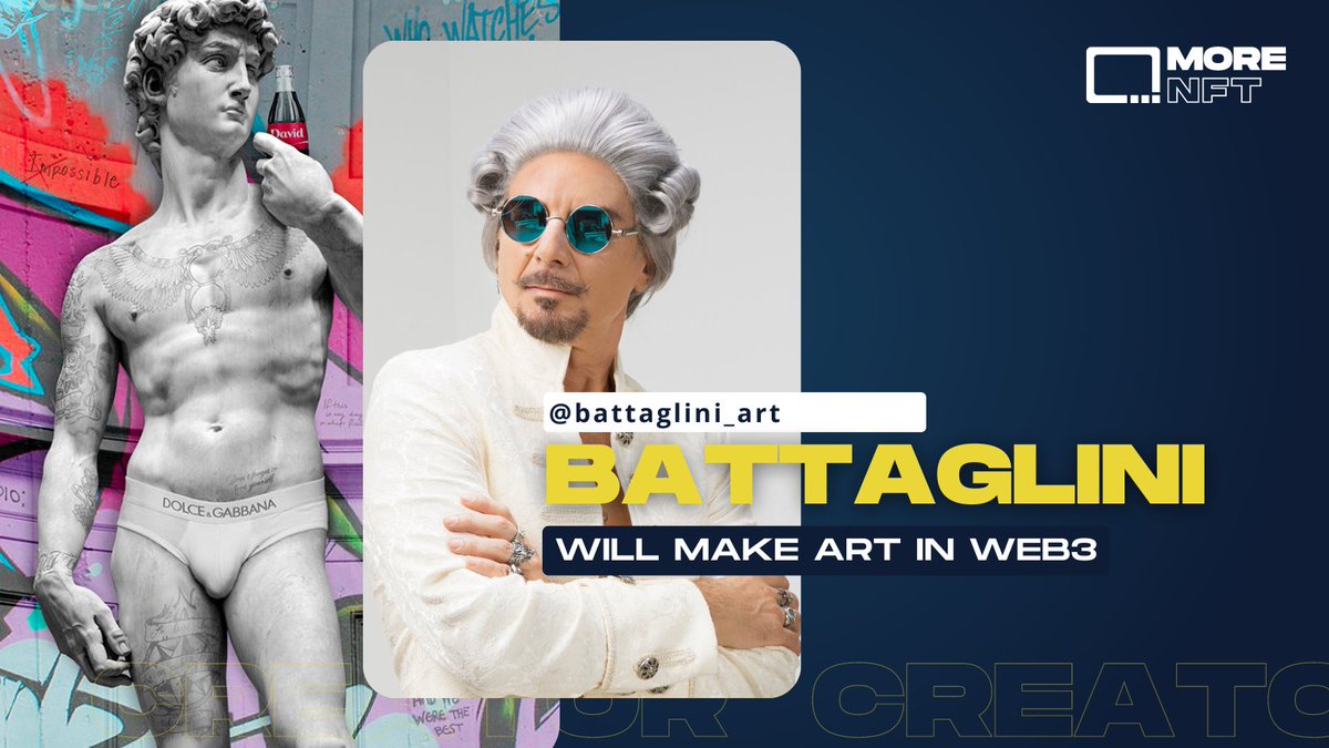 Welcome Marco.
<a href="/BattagliniMarco/">Marco Battaglini</a> is an artist who masterfully blends classic and contemporary styles into postmodern pop pastiches. 🎨
#MarcoBattaglini #NFTartists