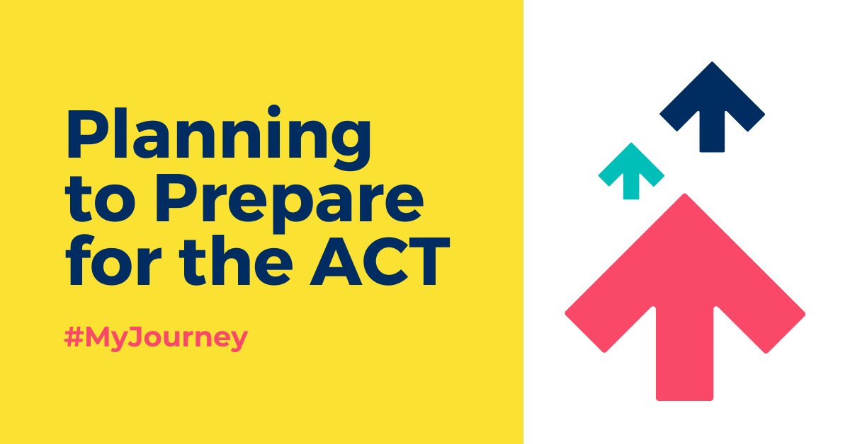 ACTStudent's tweet photo. Where should you start when planning to take the ACT?  As simple as it sounds, start by getting to know the test – sections, question count and time allocated. Learn more about getting started in this #MyJourney video session: https://t.co/ezN2RxJvp0 https://t.co/evbpKcLN6t