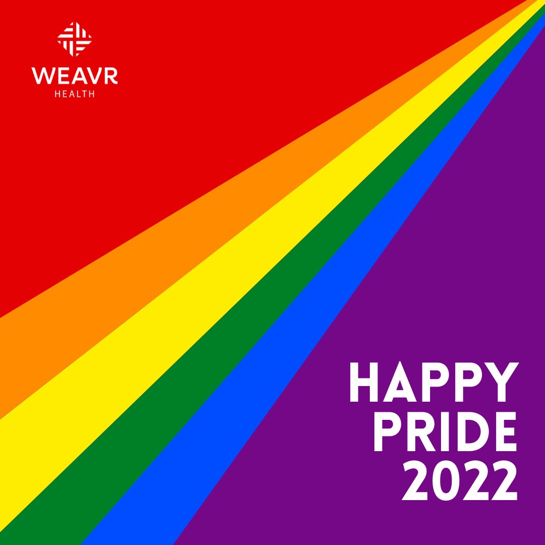 WeavrHealth's tweet photo. This #PrideMonth2022 we celebrate our LGBTQ+ colleagues, clients, friends, and family. We will forever be working towards equality and inclusion for all. https://t.co/WOUFrXp4Wz