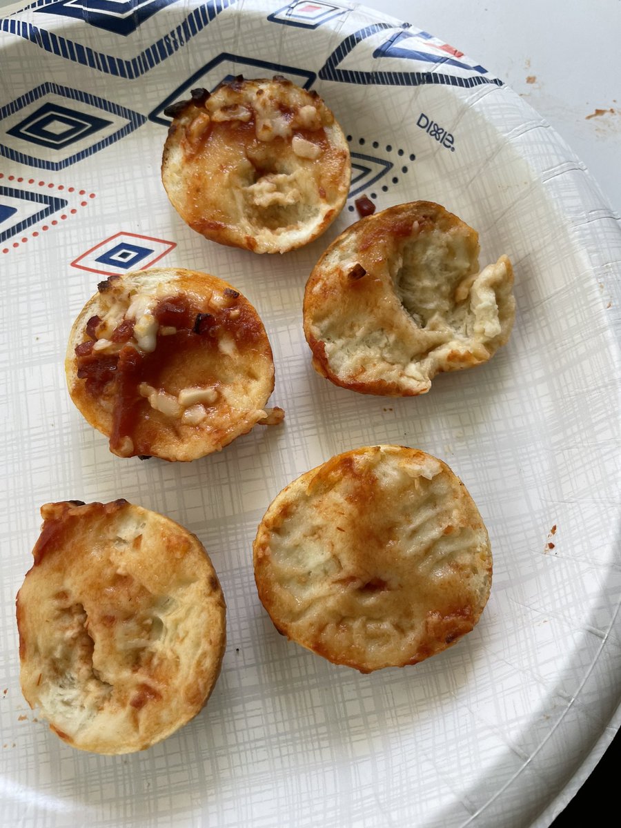My 5yo and 2yo had their first attempt at bagel bites