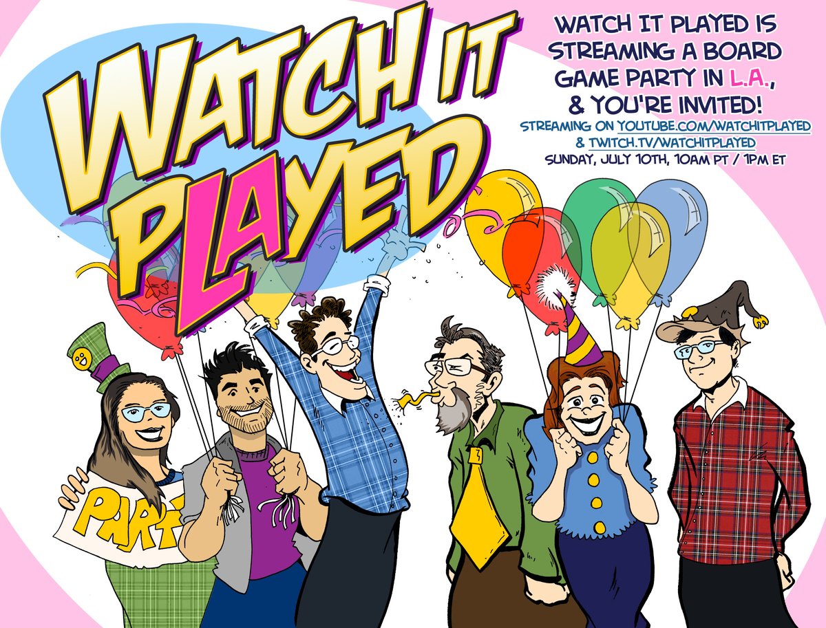 What do you get when six gaming enthusiasts from across the globe have an opportunity to play party games together? A full-blown CELEBRATION, that's what!

July 10th at 1pm ET join us online for an 8-hour PARTY stream, featuring party games &amp; giveaways on both YouTube &amp; Twitch!