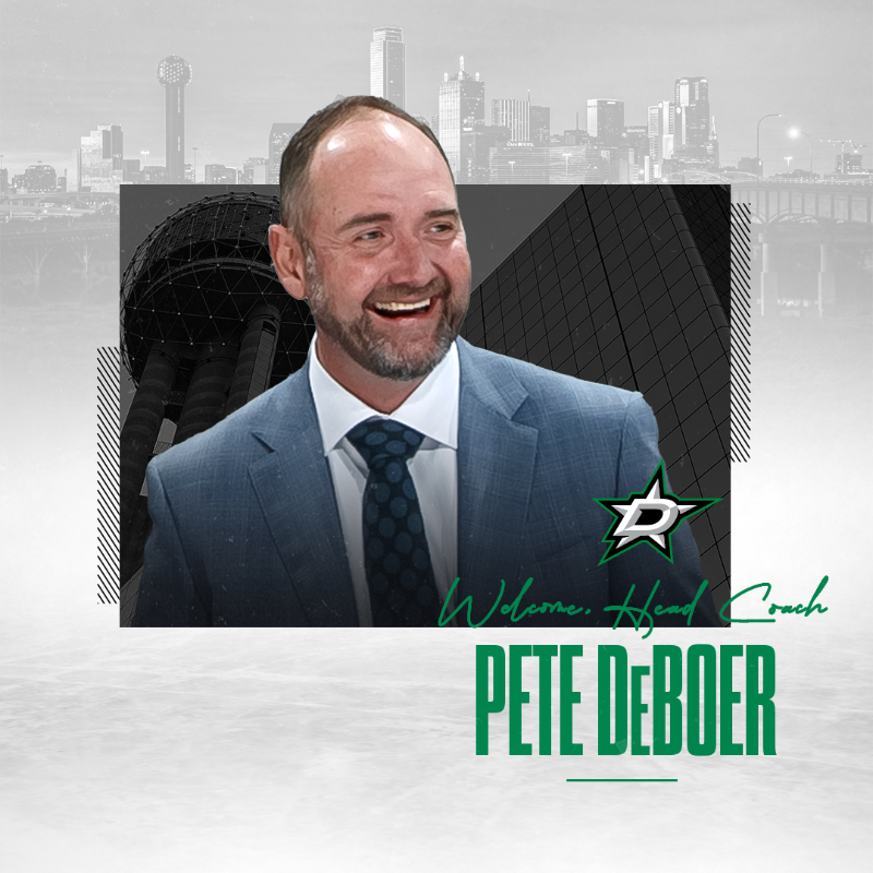 DallasStars's tweet photo. Welcome to #TexasHockey, coach!

Pete DeBoer has officially been named the 25th head coach in franchise history.