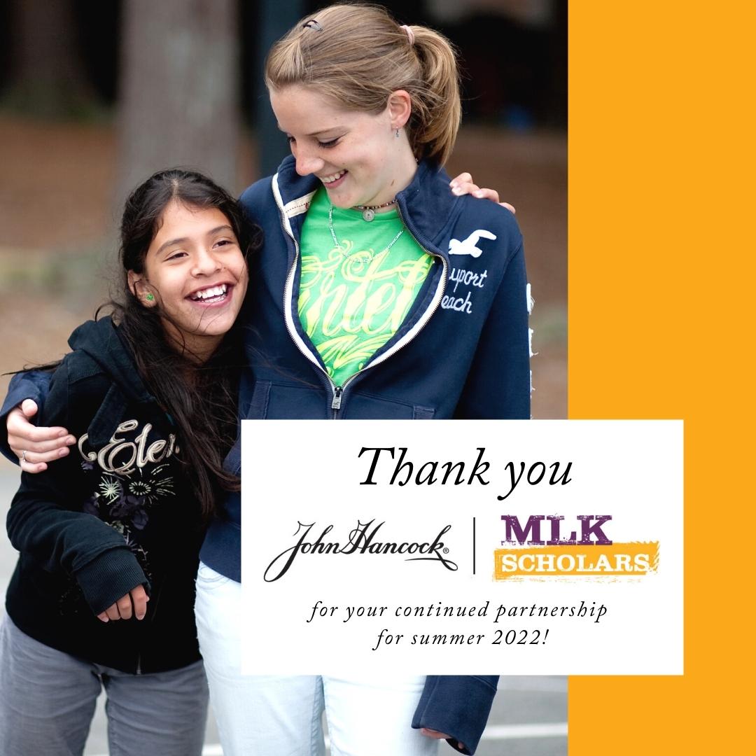 crossroads4kids's tweet photo. We are so excited to welcome the John Hancock MLK Scholars to our camps this summer! We are so grateful for our ongoing partnership with the MLK Scholars Program which annually funds over 600 summer jobs at 60 local non-profit organizations — the largest program of its kind! https://t.co/PEFKYxYnjn
