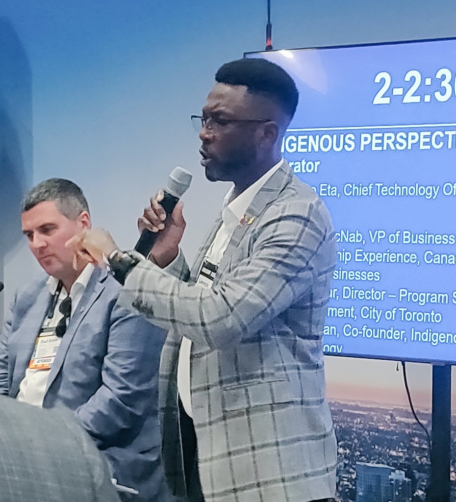 Mackenzie Dysart (She/Her) (@m_dysart) on Twitter photo "You can't have partnership without equity and inclusion."
@lawrence_eta of <a href="/cityoftoronto/">City of Toronto 🇨🇦</a> at <a href="/CollisionHQ/">Collision Conf</a>
#CollisionConf #IndigenousPeoplesDay #IndigenousInTech "You can't have partnership without equity and inclusion."
@lawrence_eta of <a href="/cityoftoronto/">City of Toronto 🇨🇦</a> at <a href="/CollisionHQ/">Collision Conf</a>
#CollisionConf #IndigenousPeoplesDay #IndigenousInTech