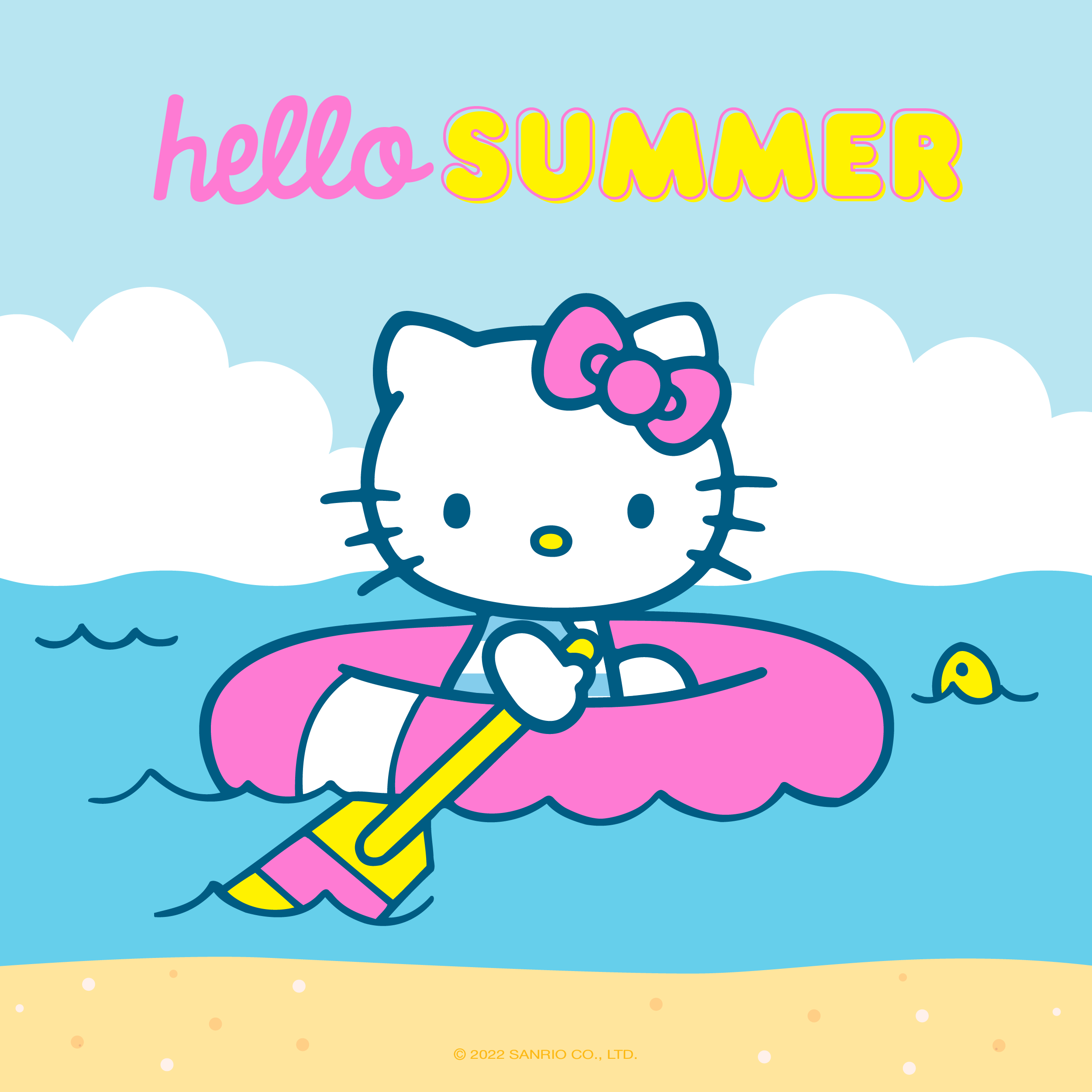 hello kitty summer clipart