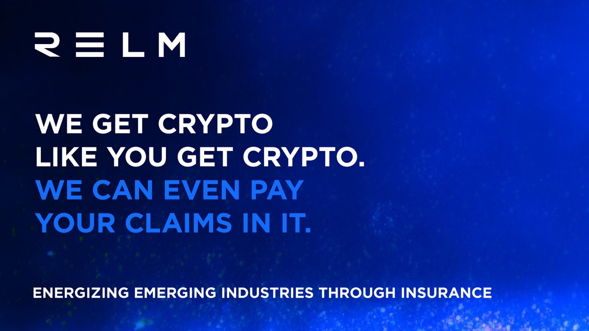 RelmInsurance's tweet photo. We're the first commercial insurer in the world to hold Bermuda’s IIGB Licence. This means we can take and pay claims in crypto. Discover more about how we're energizing emerging industries through insurance:  https://t.co/RYo1EpzmtN
#RelmInsurance https://t.co/aZUO05zWoo
