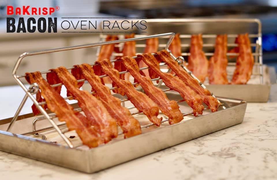 OvenBacon's tweet photo. Cooking #Bacon has never been easier with BaKrisp® Bacon Oven Racks! 
Uniquely designed to cook Bacon of all lengths and thicknesses.
In the Oven, or on the #OutdoorGrill! 
•No stove top mess!
🇺🇸Mfd in the USA!🇺🇸
👉https://t.co/RK8xCedCyP👈 https://t.co/uCUKbRBHLJ