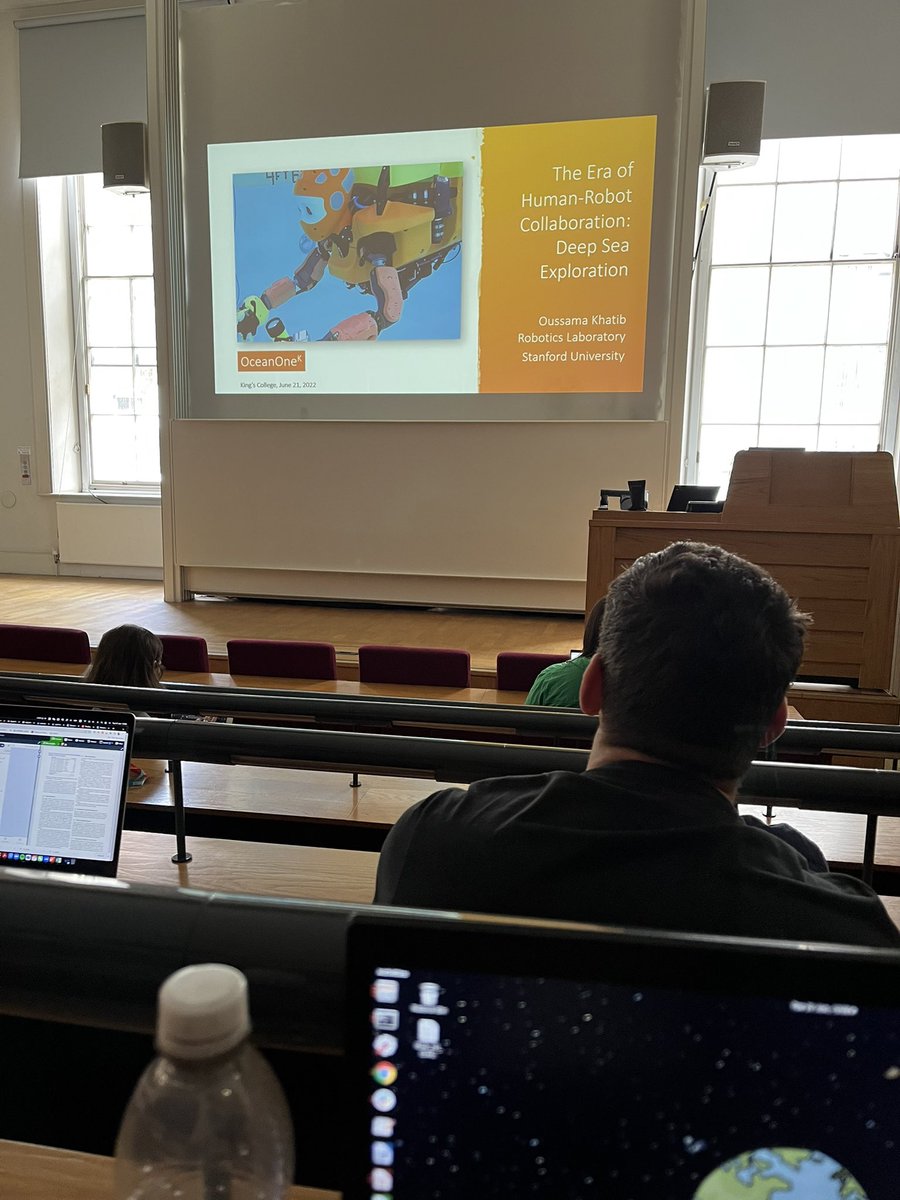 Fantastic talk at <a href="/KingsCollegeLon/">King's College London</a> from Oussama Khatib of <a href="/Stanford/">Stanford University</a> 

#robotics