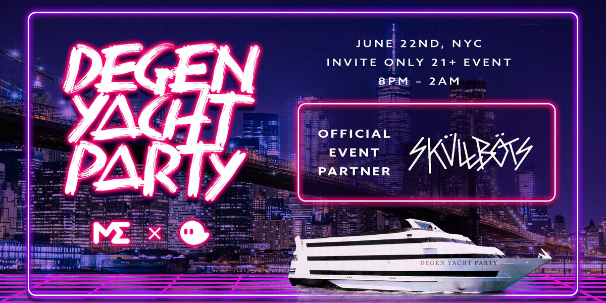 TurntUpDylan's tweet photo. Teaming up with @SKULLBOTS for a FLASH GIVEAWAY

🎉3 Prizes:

1x Degen Yacht Party Ticket
1x Skullbot Biker
1x Biker Bot

To win:

1️⃣Follow @SOLNFTBOI + @GastonTheGK + @SKULLBOTS 
2️⃣RT + LIKE
3⃣Tag 3 friends

⏰ 8 hours

#NFTNYC #SOL #NFTCommunity #NFTGiveaway #Giveaway #Solana https://t.co/otcgTbyaBc
