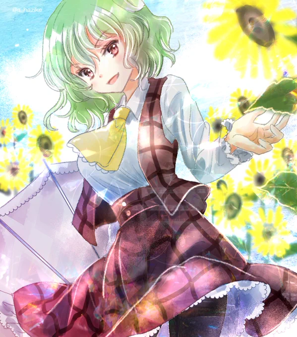 #深夜の真剣お絵描き60分一本勝負 久々に幽香さま描きました!!!!(+27分) 