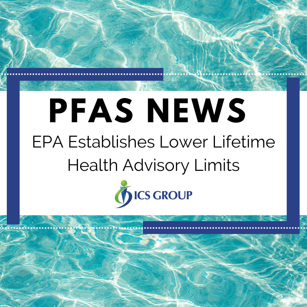 ICSGroup4's tweet photo. ICS Group President, Paul Nygaard, weighs in the new #EPA "Health Advisory Limits" for #PFAS and what we are going to see in the near future for PFAS removal and technology 💡
Read the blog: https://t.co/BgLFyneFwP
#pfastechnology #pfasremoval #pfascontamination #biolargo #water https://t.co/TBcAbuAKco