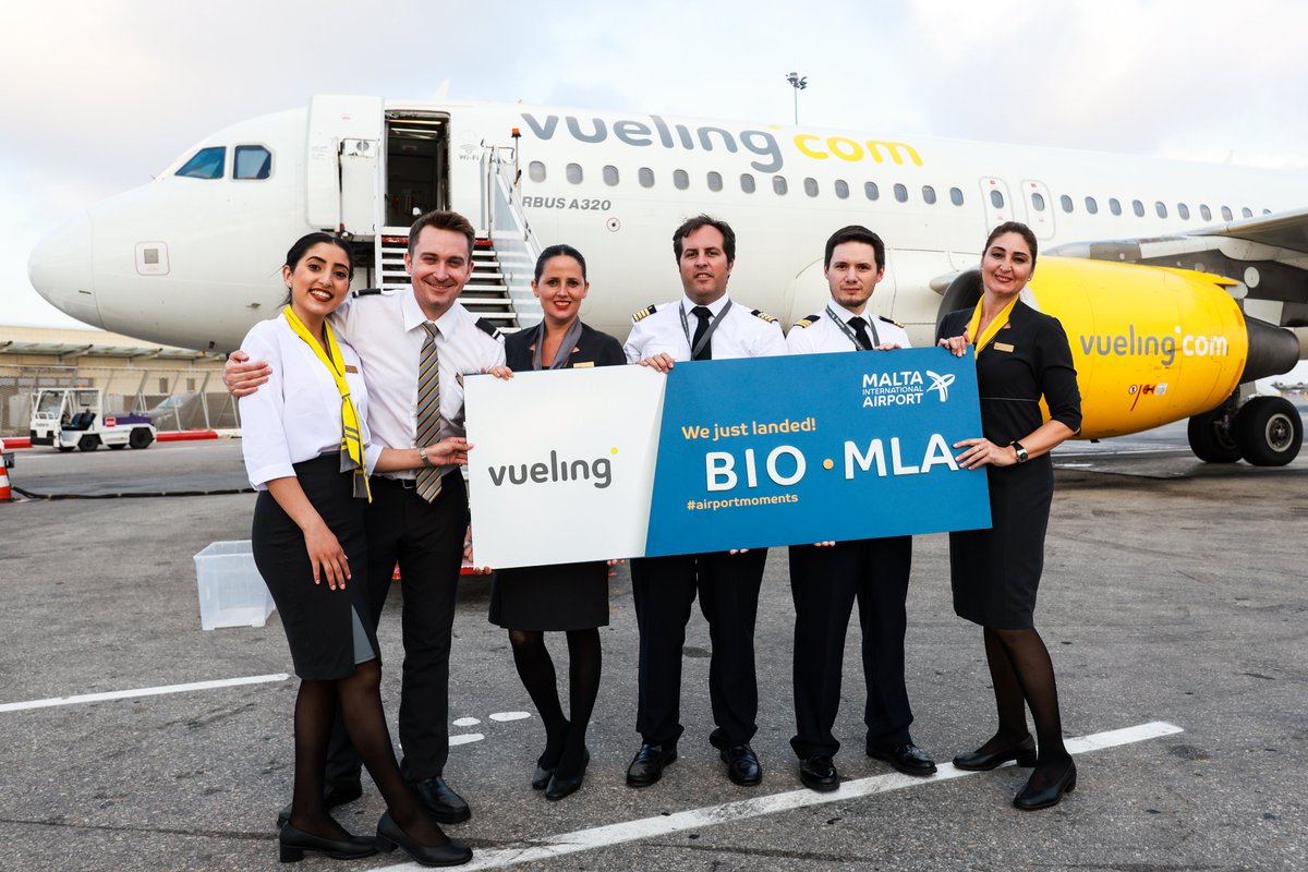 Malta International Airport (@maltairport) on Twitter photo Hello #summer and welcome to the newest addition to our summer schedule - <a href="/vueling/">Vueling Airlines</a>'s new route between Malta and Bilbao 🇪🇸
Vueling will be operating bi-weekly flights from our airport to Bilbao every Wednesday and Saturday throughout summer ✈️
#TravelTuesday Hello #summer and welcome to the newest addition to our summer schedule - <a href="/vueling/">Vueling Airlines</a>'s new route between Malta and Bilbao 🇪🇸
Vueling will be operating bi-weekly flights from our airport to Bilbao every Wednesday and Saturday throughout summer ✈️
#TravelTuesday