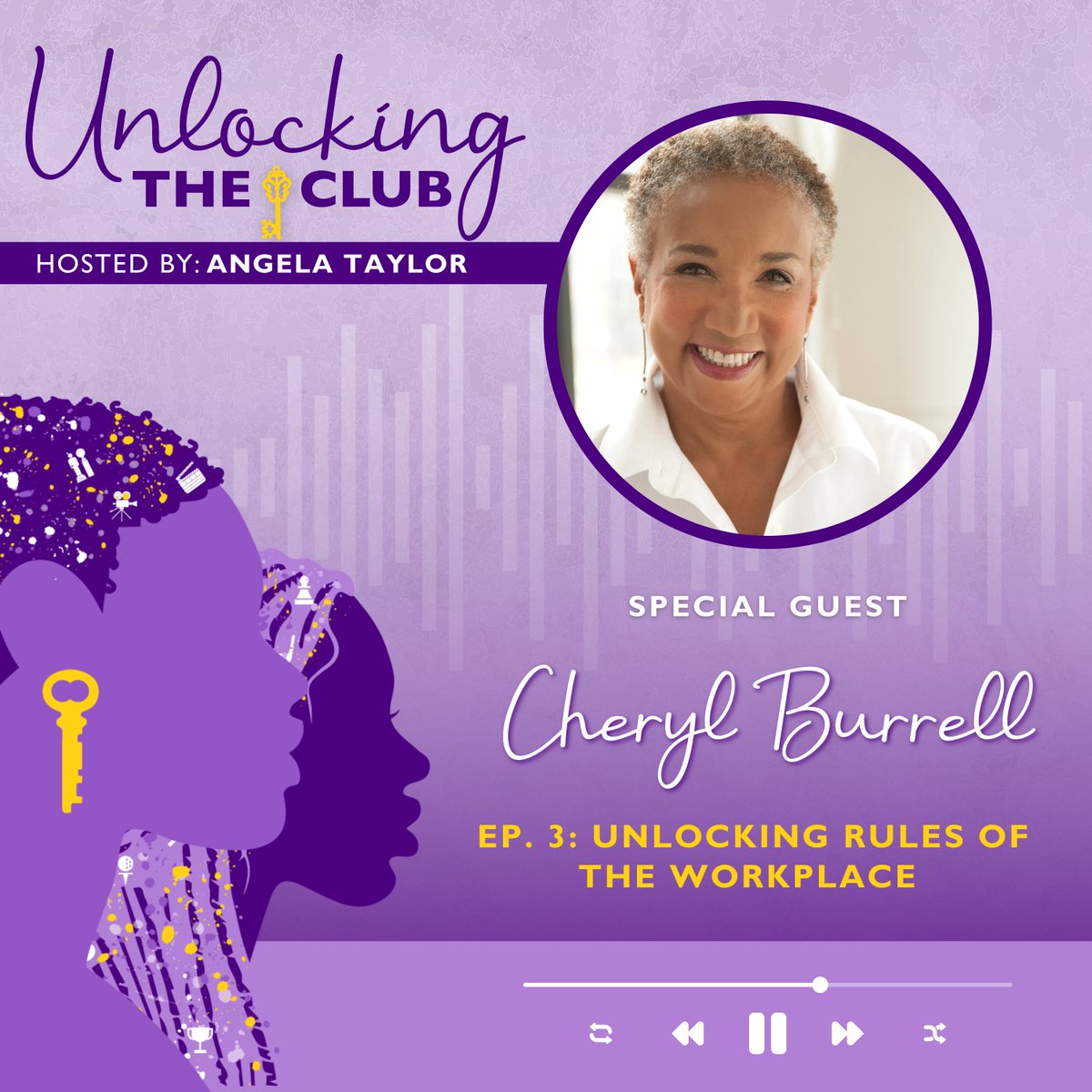 UnlocktheClub's tweet photo. Episode 3: Unlocking Rules of the Workplace with @cherylburrell releases tomorrow. Here is one quote that resonated with us. 🗝️
Subscribe to the podcast today and tune in to hear the amazing stories.
#unlockingtheclub #blackpodcast #balckwomen #podcast #blackentrepreneur https://t.co/DdBMR2VRM9