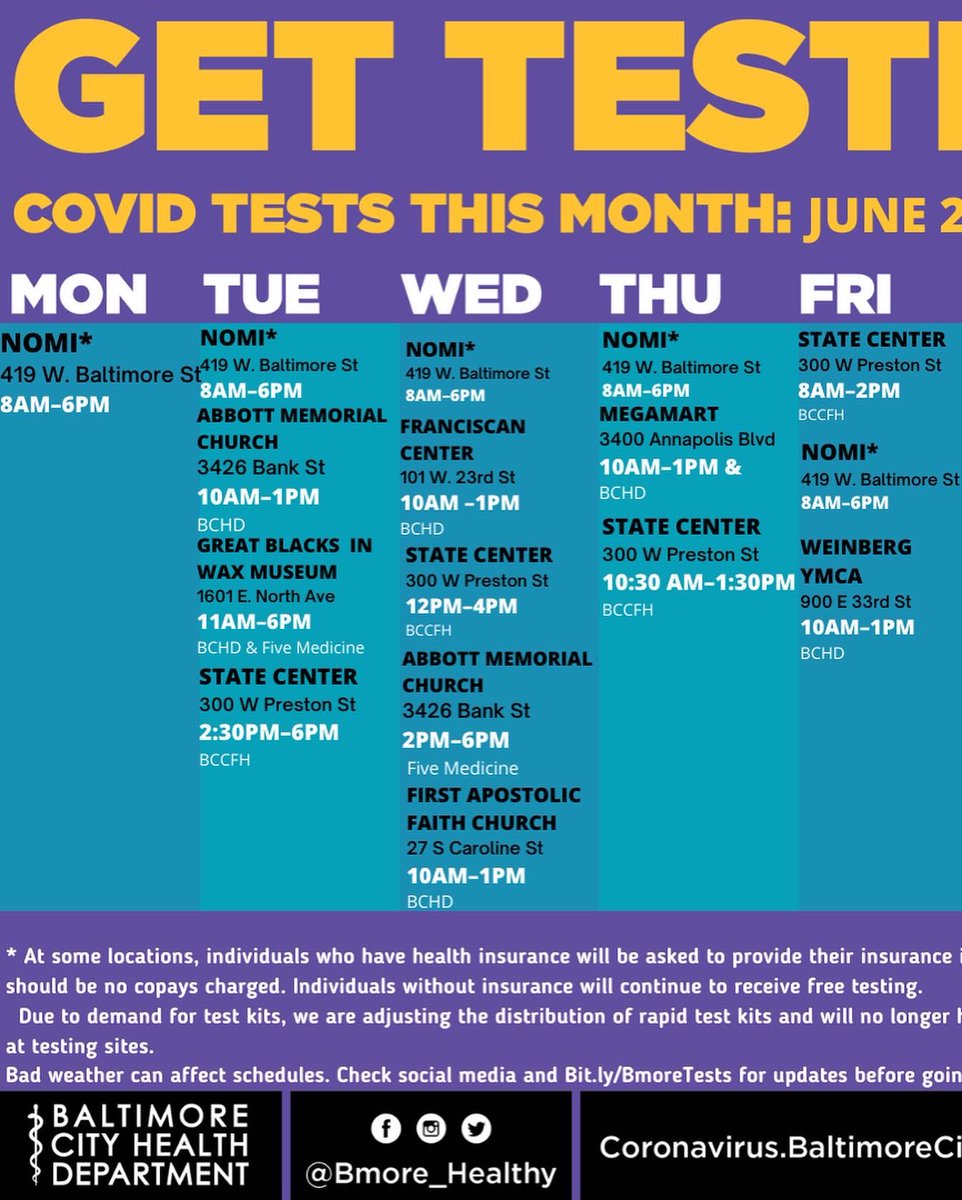 promiseheights's tweet photo. So much is happening! The @JohnsHopkins #jobfair Ashburten’s #juneteenthcelebration @HealthyBabiesPH 6/22 #babybasics @BMore_Healthy #killcovid schedules, etc. Tap https://t.co/cPd1npzWyC or our bio link 24/7 to see more for today, the week, &amp; beyond! https://t.co/n3yZIi8NpU