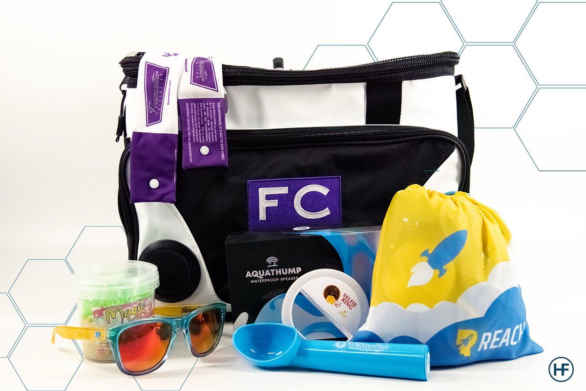 hfcustom's tweet image. Happy first day of summer! To celebrate, we thought we would share some items that are perfect for some summer fun. Reach out to our sales team today on how we can get you these items!

Pictured: Stereo Speaker Cooler,