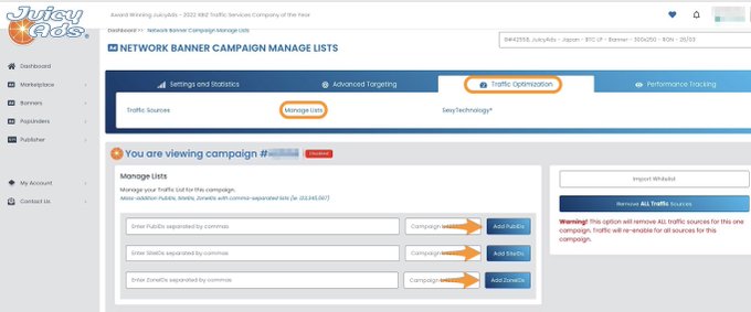 ❓  Whitelist Campaign🧡  You will only receive traffic from the websites you add from the Traffic Sources<a href="/tag/keepitjuicy"class="tags"><span>#keepitjuicy</span></a><a href="/tag/advertisers"class="tags"><span>#advertisers</span></a><a href="/tag/desktoptraffic"class="tags"><span>#desktoptraffic</span></a><a href="/tag/mo"class="tags"><span>#mo</span></a>