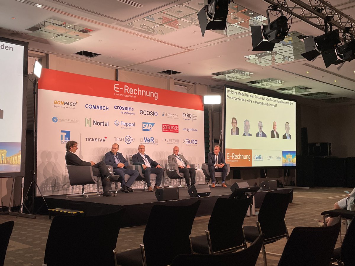 VeR_Verband's tweet image. Welches Modell für den Austausch von #Rechnungsdaten mit den Steuerbehörden wäre in Deutschland sinnvoll? Darüber informieren uns zum Abschluss des diesjährigen #ERGI22 Prof. Dr. Roland Ismer, Alexander Kollmann, Jan Körner, Bruno Koch und Ivo Moszynski (Moderation).