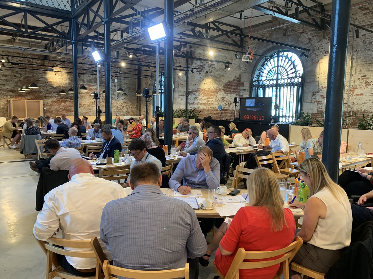 We are now doing scenario planning with Matthew Finch, of <a href="/OxfordSBS/">Saïd Business School</a>, where attendees are mapping out the future of Plymouth in 20 years through four projected outcomes.

#Inc2040Plym