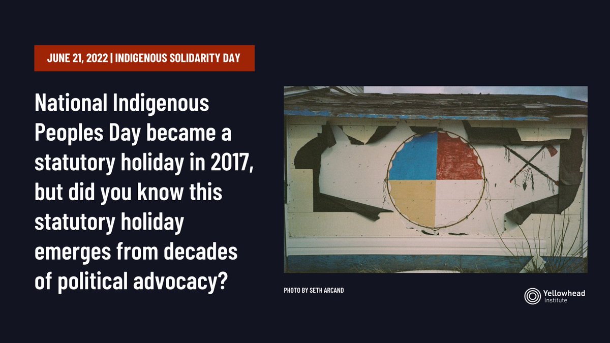 Putting the solidarity back in Indigenous Peoples Day, Yellowhead has curated resources that speak to the theme of solidarity and help deepen and expand our own thinking on renewing relationships:

yellowheadinstitute.org/2022/06/21/ind…