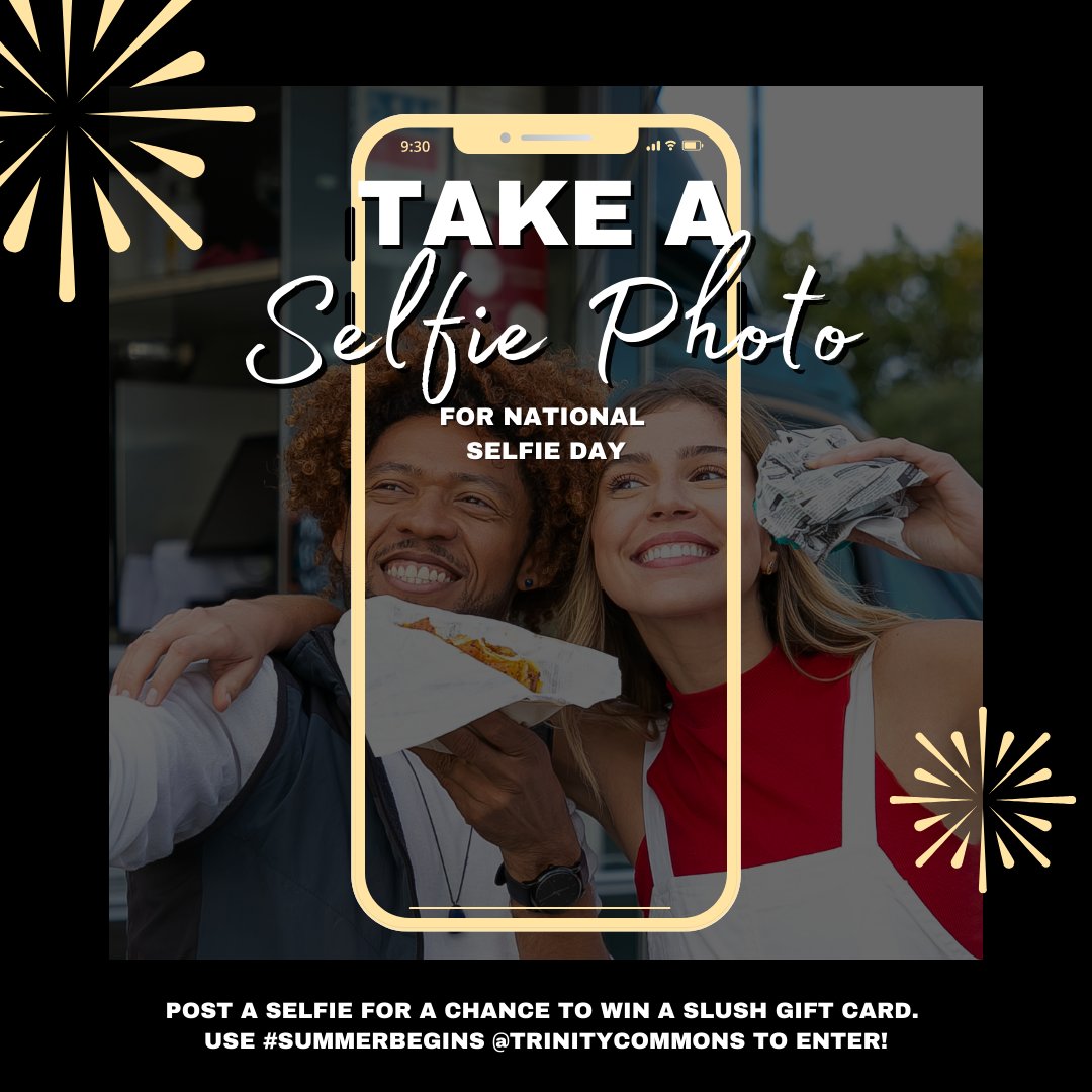 TrinityCommonNC's tweet photo. Post a selfie for a chance to win a Slush gift card. Use #summerbegins @trinitycommons to enter!
.
.
.
#trinitycommons #durham #nationalselfieday #thisisnwrliving #luxurylivinfg https://t.co/1LftZam2Og